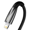 BASEUS kabel USB A do Apple Lightning 8-pin 2,4A Glimmer Series CADH000201 1m czarny