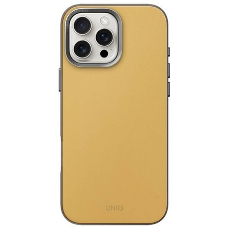 Etui IPHONE 16 PRO MAX UNIQ Lyden DS Magclick Charging żółto-szare