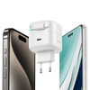 USAMS Ład. siec. 1xUSB-C ze zwijanym kablem Lighning (only head) PD+QC 35W Gan Fast Charging czarny/black XMF Series CC209TC01 (US-CC209)
