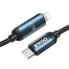BWOO Pleciony kabel USB-C do Lightning 27W z animowanym podświetleniem, 1m
