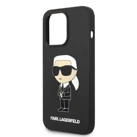 Karl Lagerfeld Silicone NFT Ikonik - Etui iPhone 14 Pro (czarny)