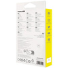 BASEUS zwijany kabel USB do Micro/Lightning/Typ C 3w1 Leo 3.5A 1.1m biały CB000063