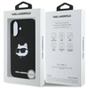 Karl Lagerfeld KLHMP16SSCHPPLK iPhone 16 czarny/black HC MagSafe Sil Choupette Head Print