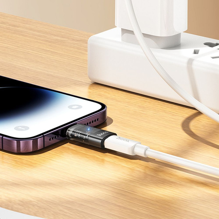 HOCO adapter OTG Lightning (męski) do Typ C (żeński) UA36A transparentny czarny