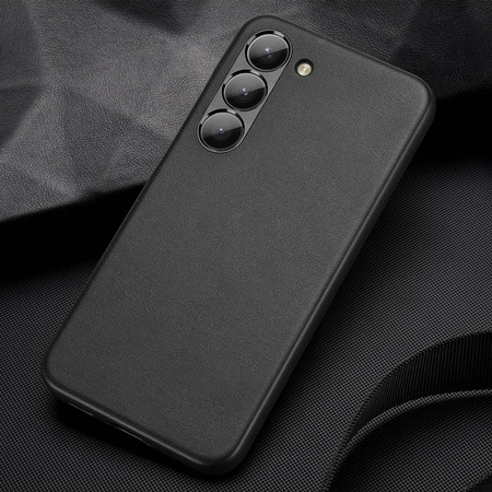 Dux Ducis Grit Hülle für Samsung Galaxy S23+ elegante Hülle aus Kunstleder MagSafe schwarz