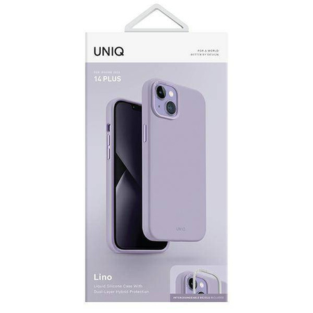 Uniq Hülle Lino iPhone 14 Plus 6.7&quot; lila/lila lavendel