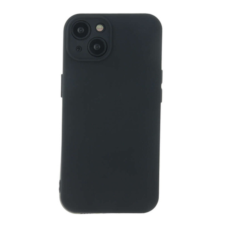 Etui do iPhone 15 Pro czarne + Szkło na ekran + Szkło na aparat