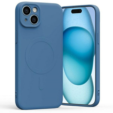 Mercury MagSafe Semi-Silicone iPhone 15Plus 6,7" niebieski /blue