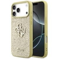 Guess Fixed Glitter Big 4G case for iPhone 17 Pro Max - gold