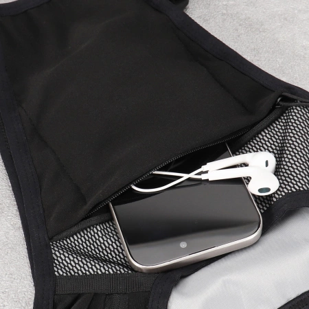 Kamizelka Wozinsky WKDB1 do biegania odblaskowa z kieszeniami - czarna