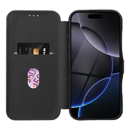 Kabura FOLIO Side Magnet do IPHONE 16 PRO MAX czarny