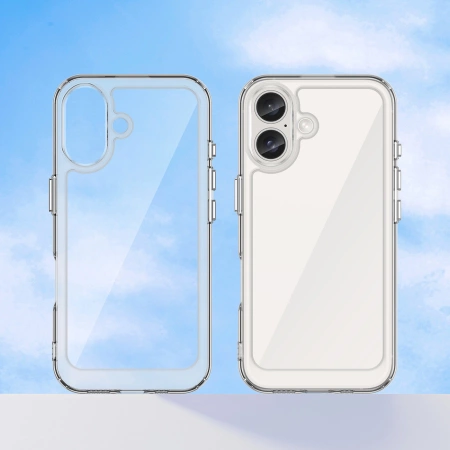 Outer Space Case with Gel Frame for iPhone 16 Plus - Clear