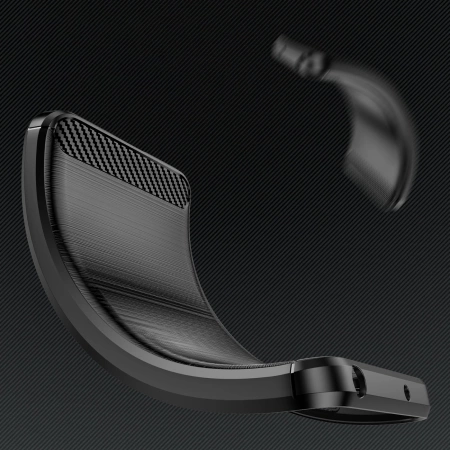 Etui silikonowe Carbon Case do Samsung Galaxy S25 - czarne