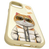 Nimmy etui iPhone 15 6.1" khaki Cool&Cute 2.0 Cat
