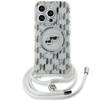 Karl Lagerfeld KLHMP15LHCKCKLCT iPhone 15 Pro 6.1" transparent hardcase IML Crossbody Monogram Karl & Choupette Head MagSafe