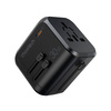 Choetech szybka uniwersalna ładowarka sieciowa podróżna GaN USB Typ C / 3 x USB-A 30W Power Delivery czarny (PD5008-BK)