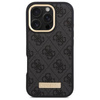 Oryginalne Etui IPHONE 16 PRO Guess Hardcase 4G Logo Plate MagSafe (GUHMP16LU4GPRK) czarne