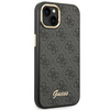 Oryginalne Etui IPHONE 14 PLUS Guess Hard Case 4G Vintage Gold Logo (GUHCP14MHG4SHK) czarne