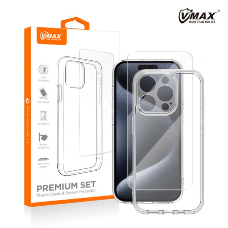 Vmax zestaw nakładka + szkło 2,5D premium do Samsung A14 4G / A14 5G