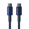 Kabel 100W 5A 2m USB-C - USB-C Baseus Tungsten Glod niebieski