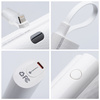 FORCELL Powerbank F-Energy Power Plug F5K3 5 000mAh z wbudowanym złączem do Lightning 8-PIN PD 20W biały