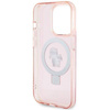 Karl Lagerfeld KLHMP15LHMRSKCP iPhone 15 Pro 6,1&quot; rosa/rosa Hardcase Ringständer Karl&amp;Choupette MagSafe