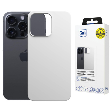 Apple iPhone 13 Pro Max - 3mk Hardy MagSilicone Silver-White