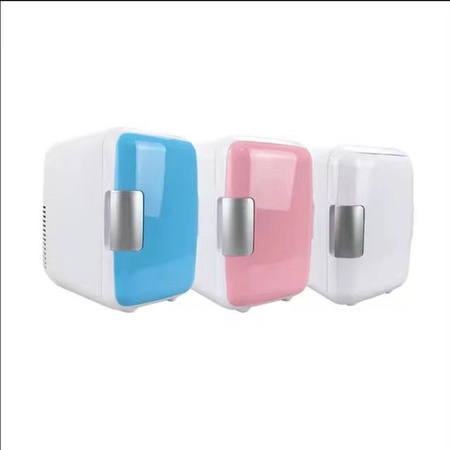 Przenośna lodówka turystyczna do samochodu z funkcją chłodzenia oraz podgrzewania 12V 4L PA2-4L różowa