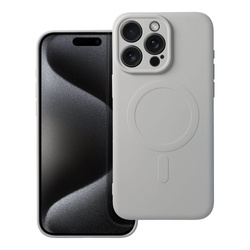 Futerał Silicone Mag Cover kompatybilny z MagSafe do IPHONE 15 PRO MAX tytanowy