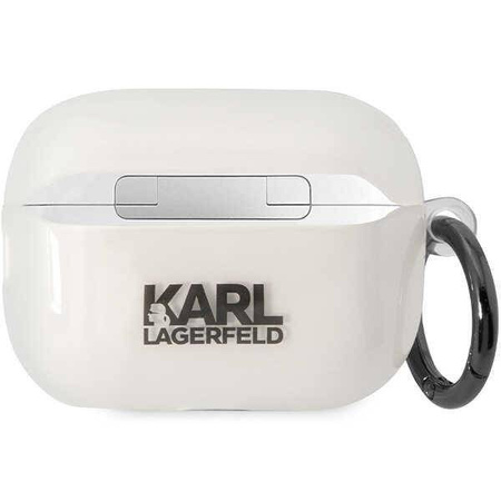 Karl Lagerfeld KLAP2HNCHTCT Airpods Pro 2 Abdeckung transparent Ikonik Choupette