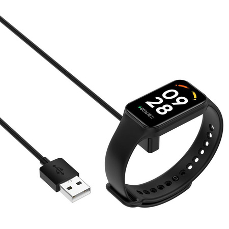 Ładowarka USB Mi Band / Smart Band 8 / 8 PRO, BLACK / CZARNY, 100cm