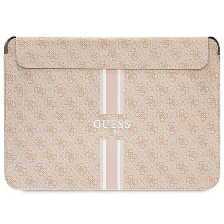 Guess Sleeve GUCS14P4RPSP 14" różowy/ pink 4G Printed Stripes