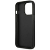 Original Case IPHONE 14 PRO Guess Hardcase Saffianotriangle Logo (GUHCP14LPSATLG) silver