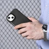 iCarer CE Oil Wax Premium Leather Folio Case skórzane etui iPhone 14 Plus z klapką magnetyczne MagSafe czarny (AKI14220707-BK)