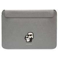 Karl Lagerfeld Hülle KLCS16SAKCPMG 16" Silber/Silber Saffiano Karl&Choupette