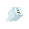 JELLICO Netz-Ladegerät EU55 GaN PD 33W 1xUSB-C + 1xUSB QC3.0 blau
