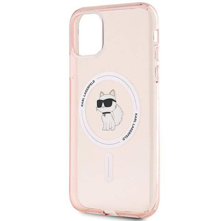 Karl Lagerfeld KLHMN61HFCCNOP iPhone 11 / Xr 6.1" różowy/pink hardcase IML Choupette MagSafe