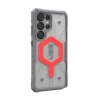 UAG Pathfinder Clear Magnet Bundle Magnetic Case and Wrist Strap for Samsung Galaxy S25 Ultra 5G - Gray/Red