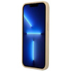 Original Case IPHONE 14 Guess Hardcase Saffianotriangle Logo (GUHCP14SPSATLE) beige