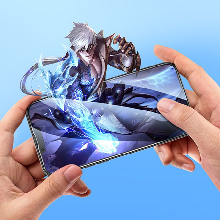 HOCO szkło hartowane HD 5D Guardian shield (SET 10in1) - do iPhone 13 Pro Max / 14 Plus czarny (G14)