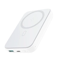 Joyroom Power Bank 10000mAh 20W Power Delivery Quick Charge Magnetic Qi 15W Wireless Charger for iPhone Compatible with MagSafe White (JR-W020 white)