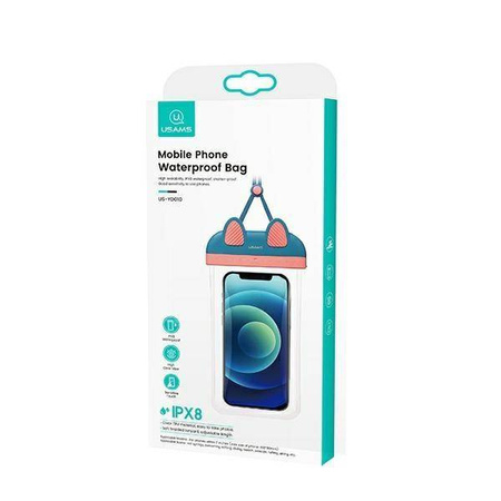 Case 7" USAMS Waterproof Case (YD010) blue & pink