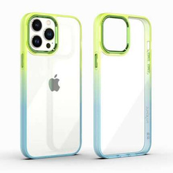 Etui IPHONE 11 PRO MX Rainbow zielono-niebieskie