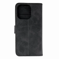Leather Book Case for iPhone 16 Pro Max - black