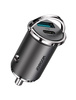 Joyroom szybka ładowarka samochodowa USB Typ C / USB 45 W 5 A Power Delivery Quick Charge 3.0 AFC SCP szary (C-A35)