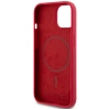 Karl Lagerfeld Silicone Karl&amp;Choupette Heads Ring MagSafe iPhone 15 Case - Red