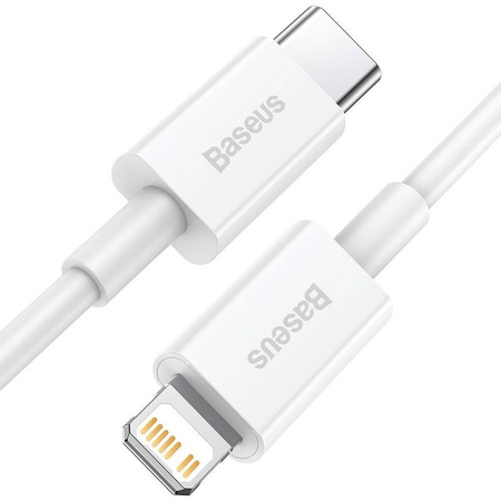 Baseus Superior kabel USB Typ C - Lightning Power Delivery 20 W 2 m Biały (CATLYS-C02)