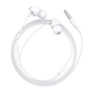 HOCO zestaw słuchawkowy / słuchawki dokanałowe jack 3,5mm z mikrofonem M60 białe