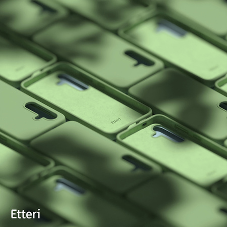 Nakładka Etteri Silicone Case do Samsung Galaxy S25 Plus jasnozielona