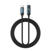 BWOO Pleciony kabel USB-C do Lightning 27W z animowanym podświetleniem, 1m